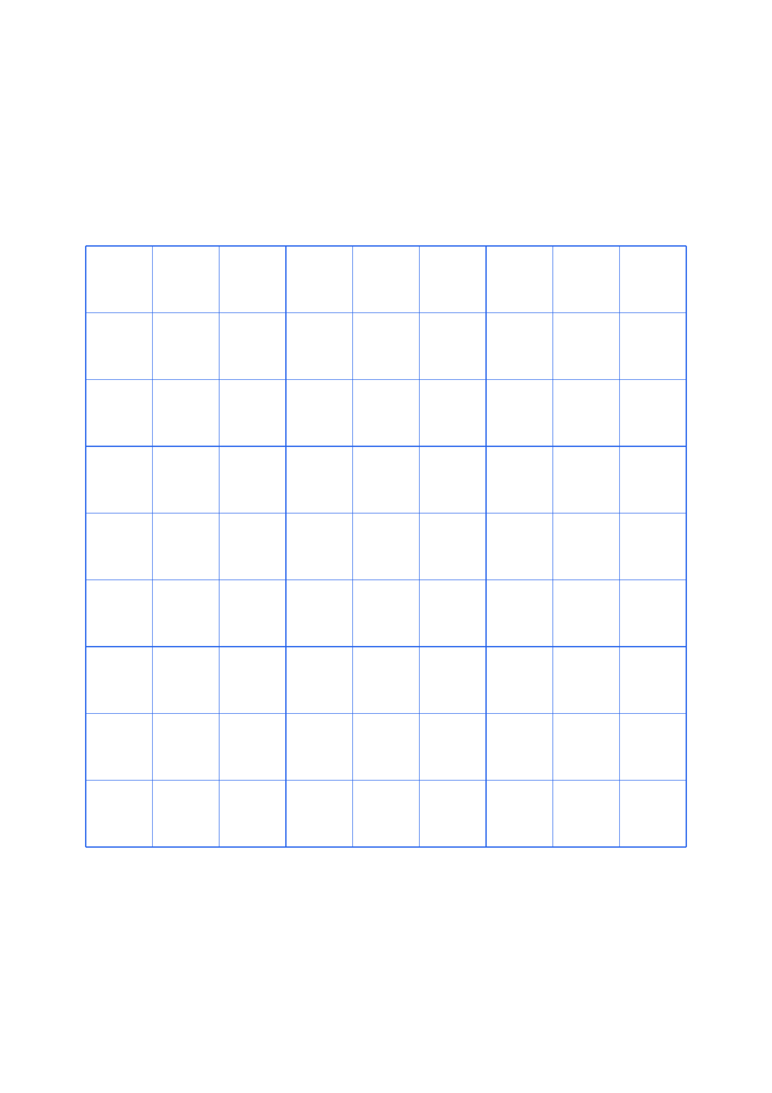 A4 5mm Printable Sudoku Grid preview