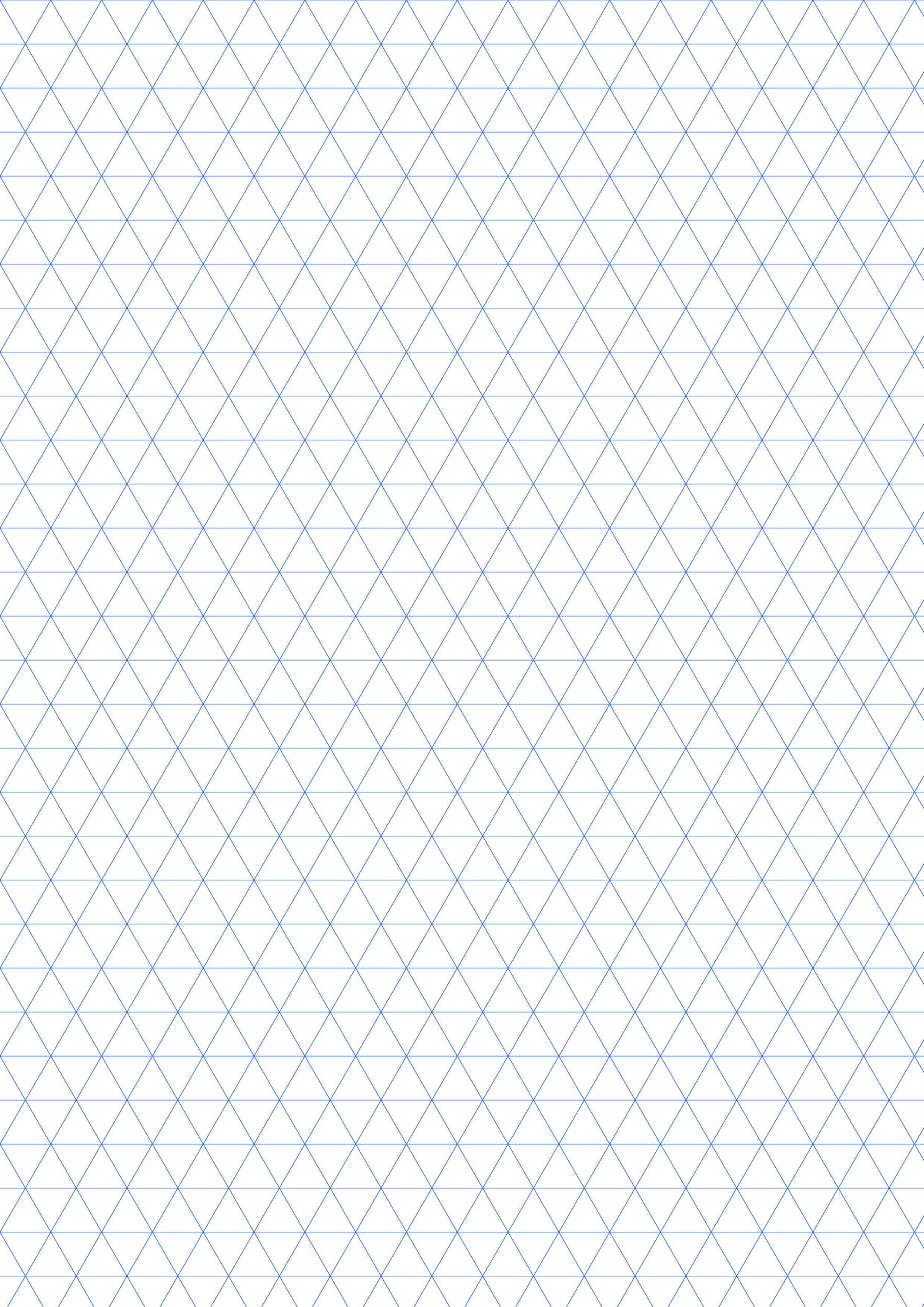 A4 1cm Printable Triangle Grid Paper preview